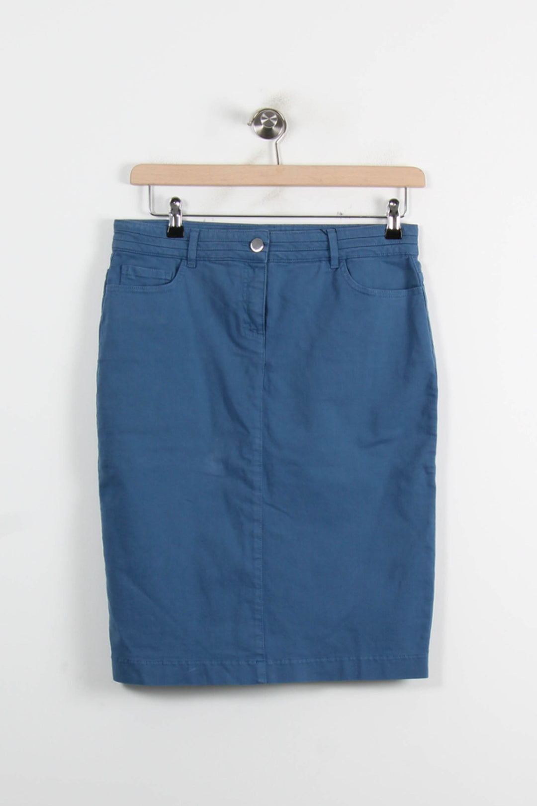 Jupe Droite Bleue - Taille L/40 de la marque Gerard Darel | PARAD56278 - Vendu par Paradigme - Image 2