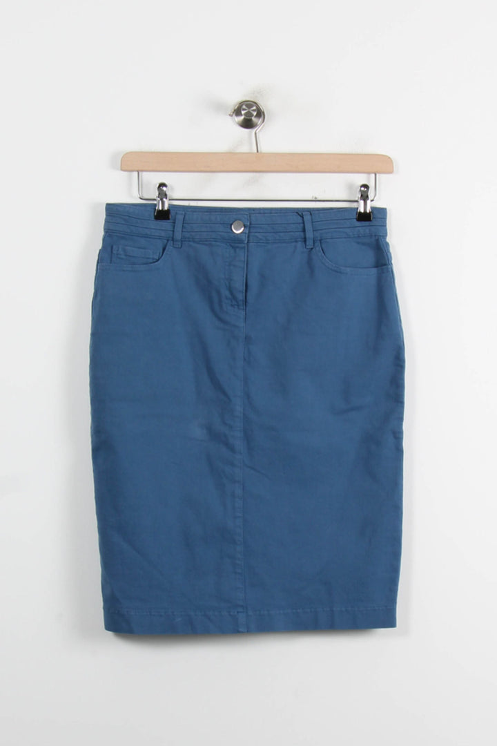Jupe Droite Bleue - Taille L/40 de la marque Gerard Darel | PARAD56278 - Vendu par Paradigme - Image 2