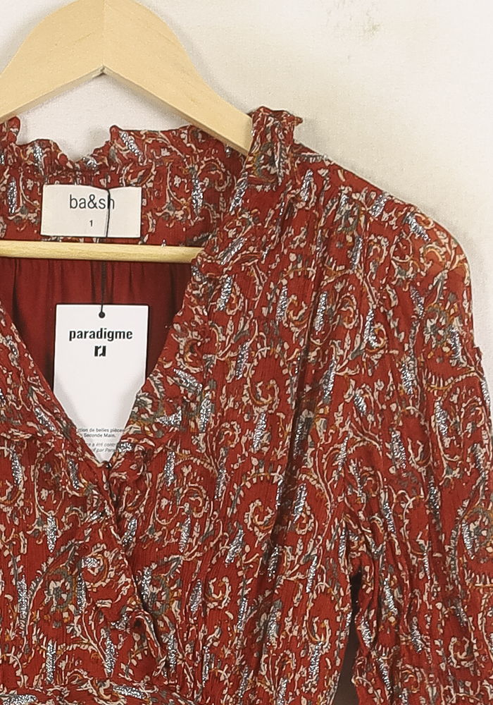 Robe Portefeuille Orange - Taille S/36 de la marque ba&sh | PARAD56287 - Vendu par Paradigme - Image 3