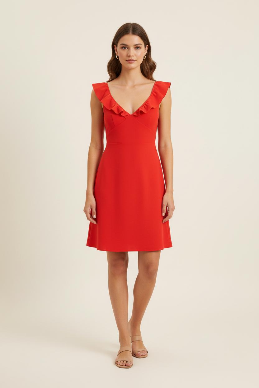 Robe Courte Rouge - Taille S/36 de la marque Sézane | PARAD56293 - Vendu par Paradigme - Image 1