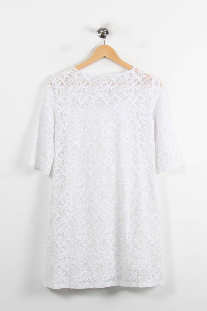 Robe Courte Blanche - Taille M/38 de la marque Maje | PARAD56295 - Vendu par Paradigme - Image 4
