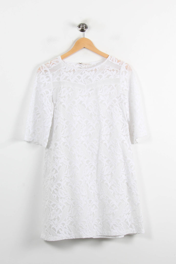 Robe Courte Blanche - Taille M/38 de la marque Maje | PARAD56295 - Vendu par Paradigme - Image 2