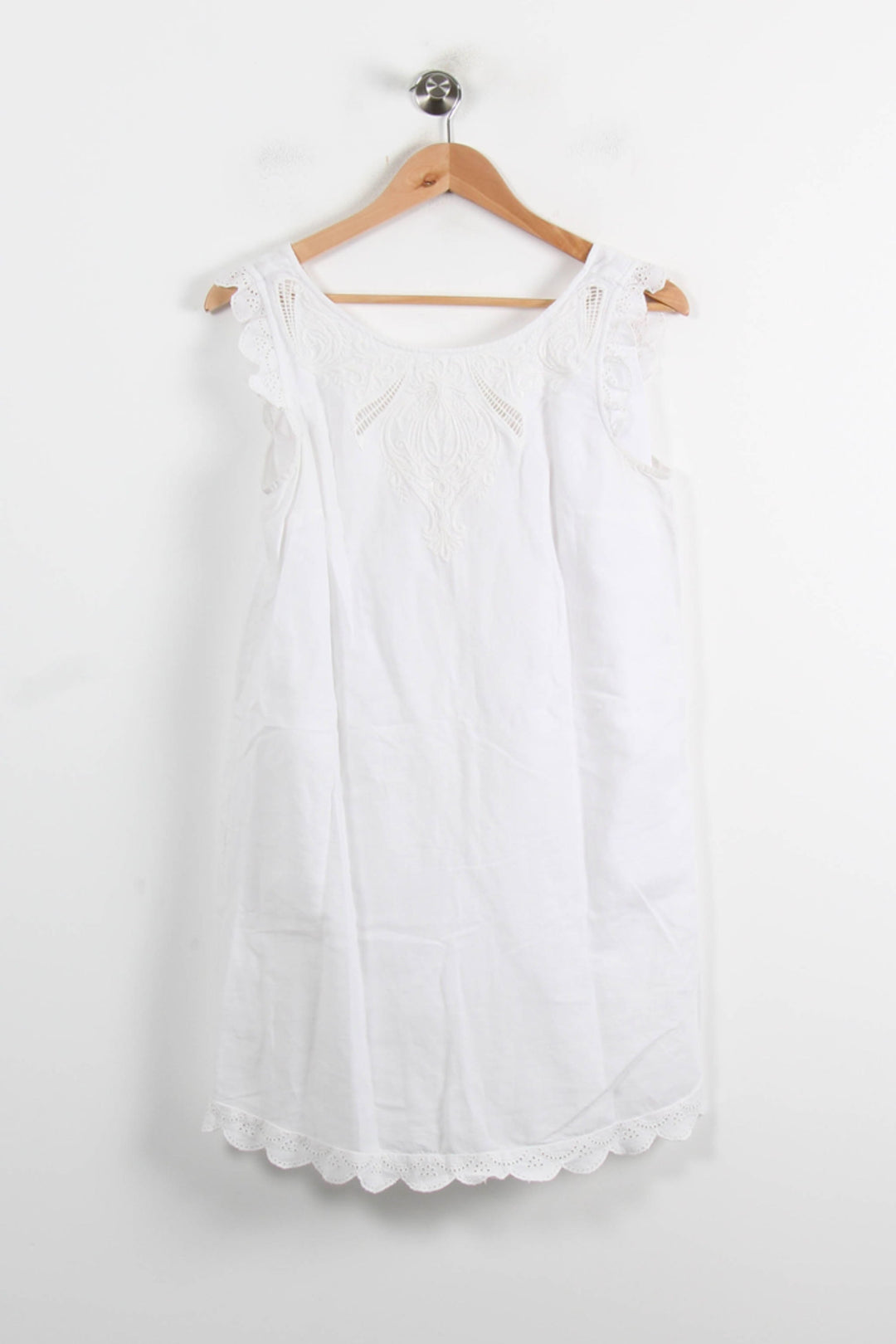 Robe Brodée Blanche - Taille S/36 de la marque Sézane | PARAD56296 - Vendu par Paradigme - Image 2