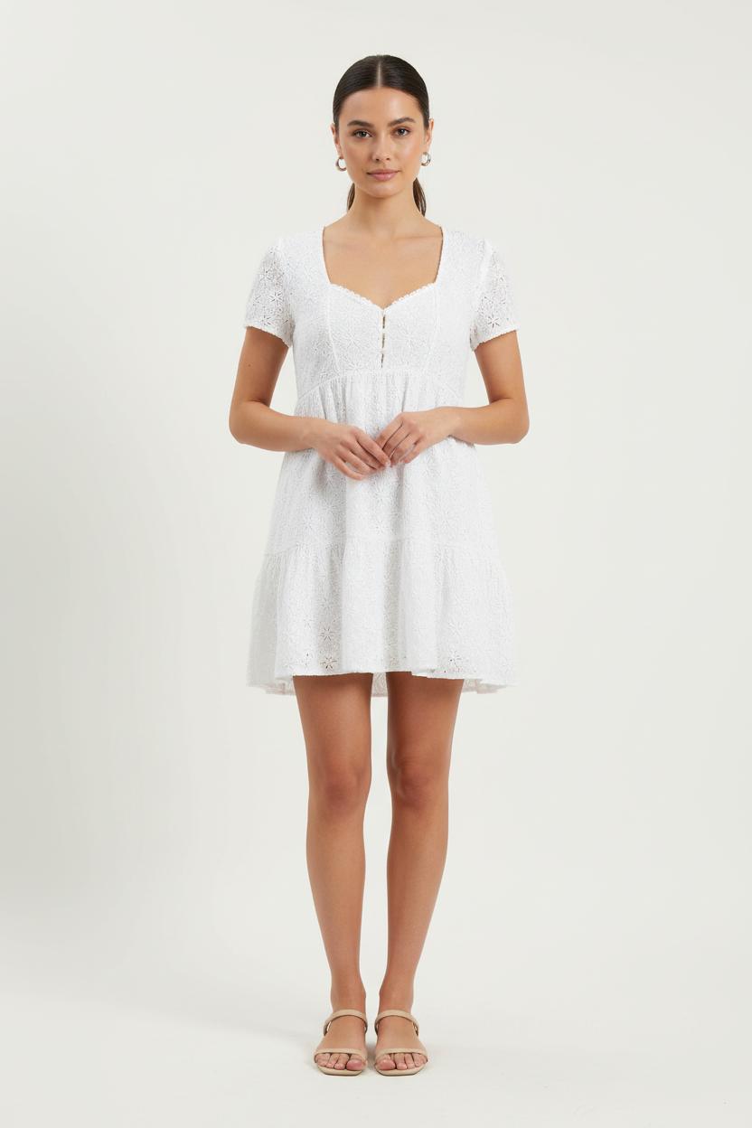 Robe Courte Blanche - Taille S/36 de la marque Sézane | PARAD56298 - Vendu par Paradigme - Image 1