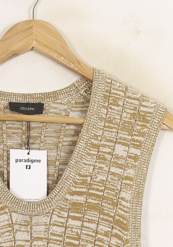 Robe Sans Manches Or et Blanc - Taille T.U. de la marque Joseph | PARAD56309 - Vendu par Paradigme - Image 3