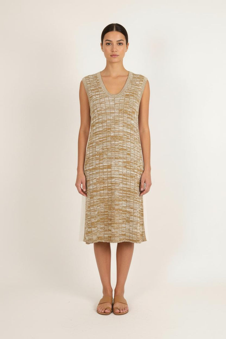 Robe Sans Manches Or et Blanc - Taille T.U. de la marque Joseph | PARAD56309 - Vendu par Paradigme - Image 1