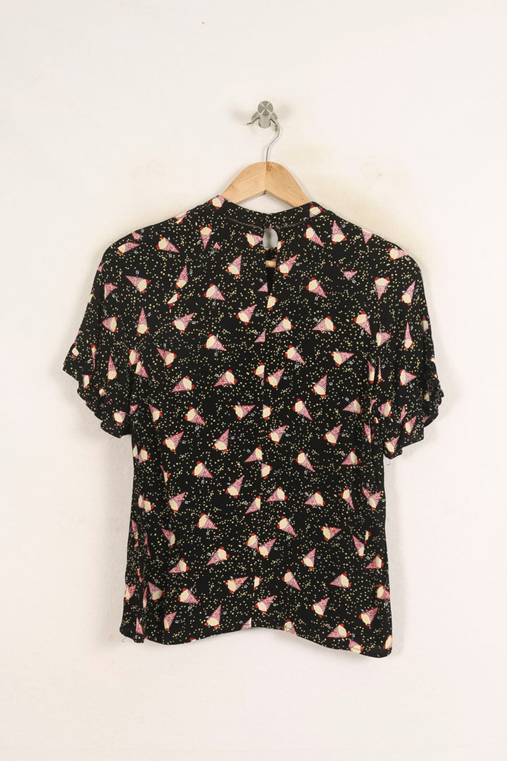 Blouse Noire et Rose - Taille S/36 de la marque Karl Marc John | PARAD56315 - Vendu par Paradigme - Image 4