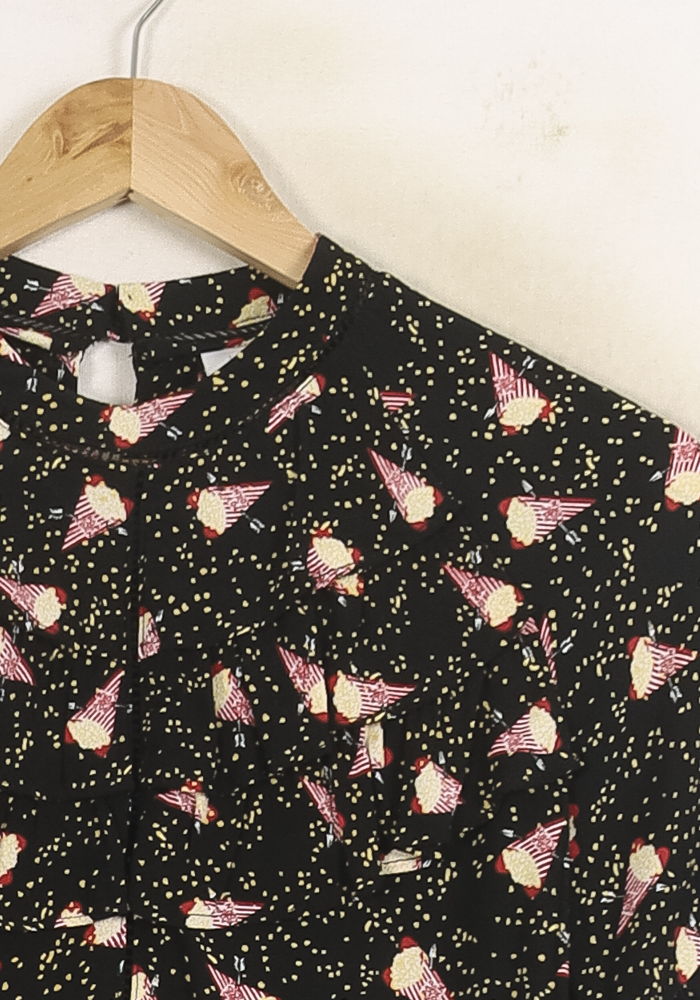 Blouse Noire et Rose - Taille S/36 de la marque Karl Marc John | PARAD56315 - Vendu par Paradigme - Image 3