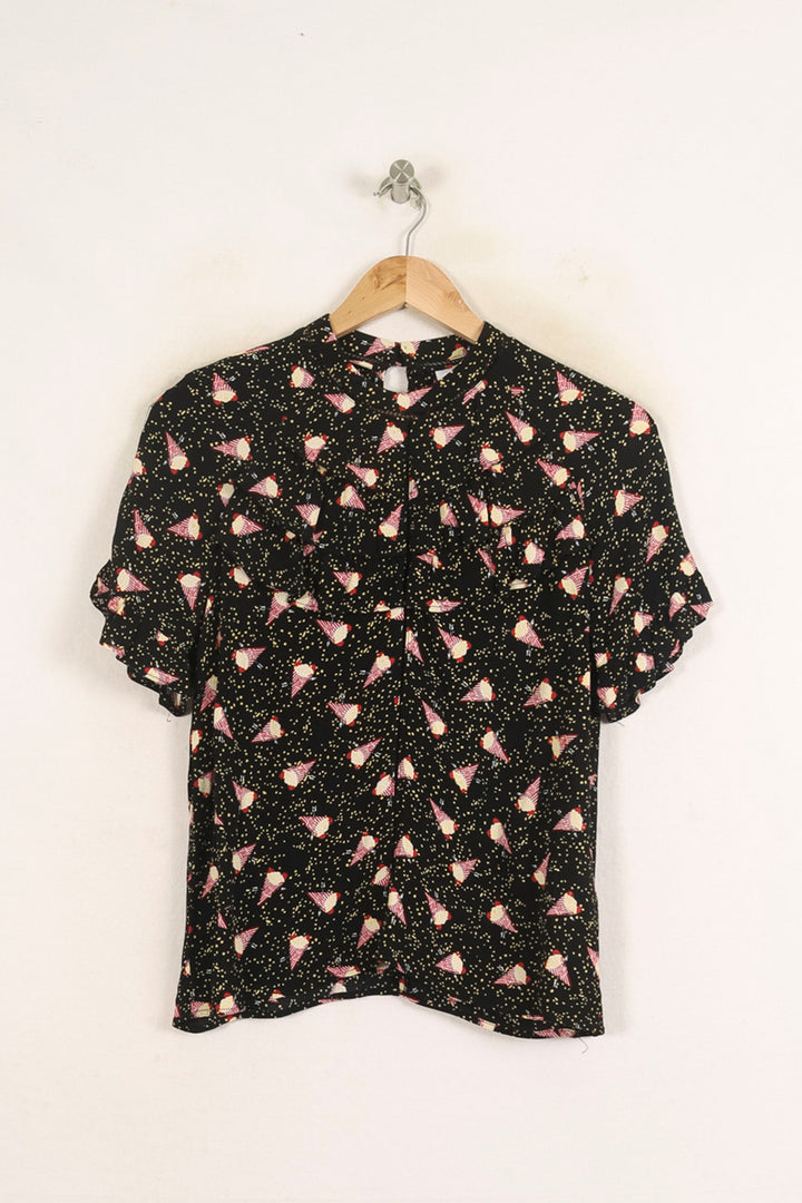 Blouse Noire et Rose - Taille S/36 de la marque Karl Marc John | PARAD56315 - Vendu par Paradigme - Image 2