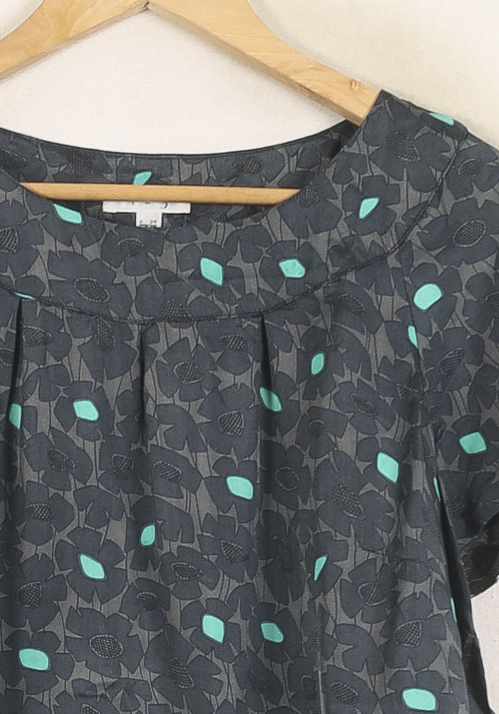 Blouse Gris et Vert - Taille M/38 de la marque Maison 123 | PARAD56317 - Vendu par Paradigme - Image 3