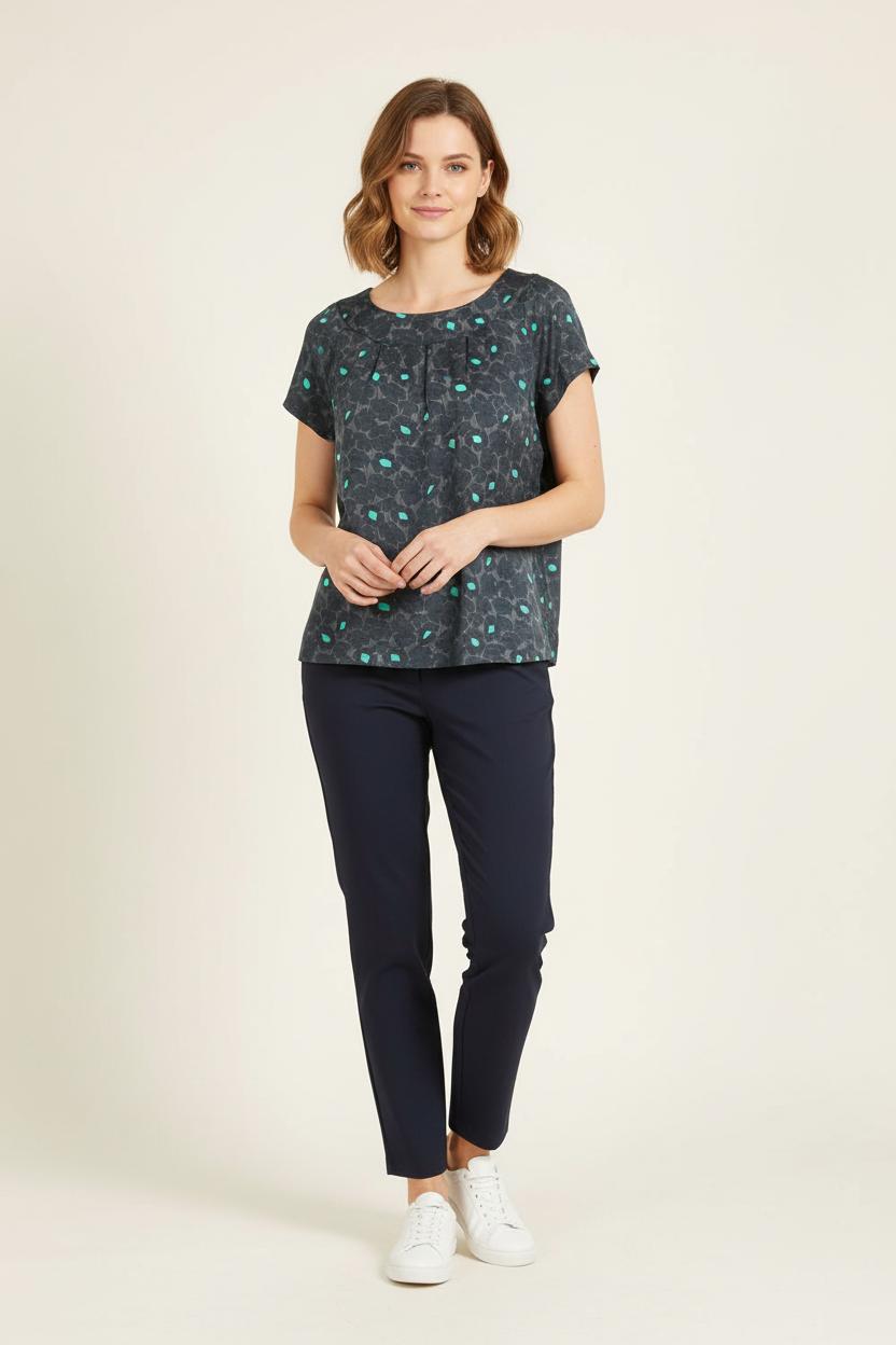 Blouse Gris et Vert - Taille M/38 de la marque Maison 123 | PARAD56317 - Vendu par Paradigme - Image 1