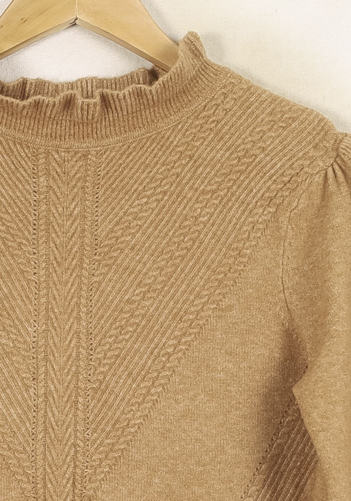 Pull Marron - Taille S/36 de la marque Derhy | PARAD56330 - Vendu par Paradigme - Image 3