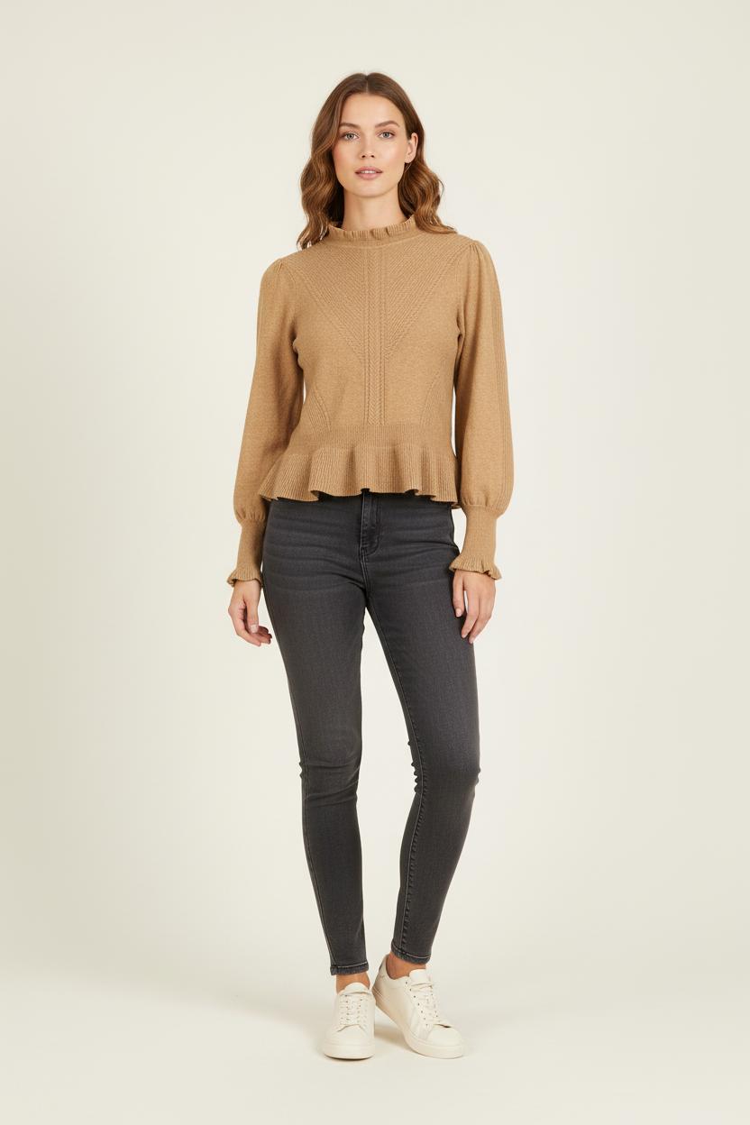 Pull Marron - Taille S/36 de la marque Derhy | PARAD56330 - Vendu par Paradigme - Image 1