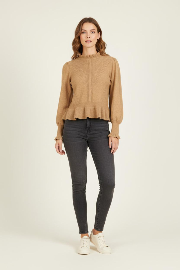 Pull Marron - Taille S/36 de la marque Derhy | PARAD56330 - Vendu par Paradigme - Image 1
