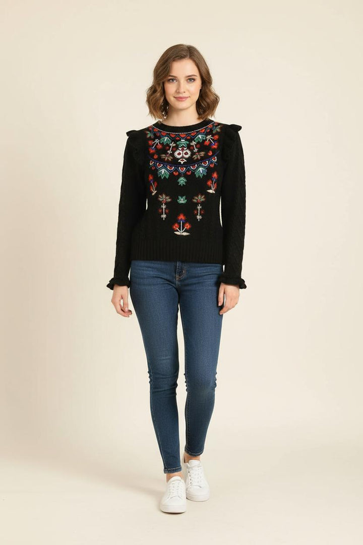 Pull Noir - Taille S/36 de la marque Derhy | PARAD56331 - Vendu par Paradigme - Image 1