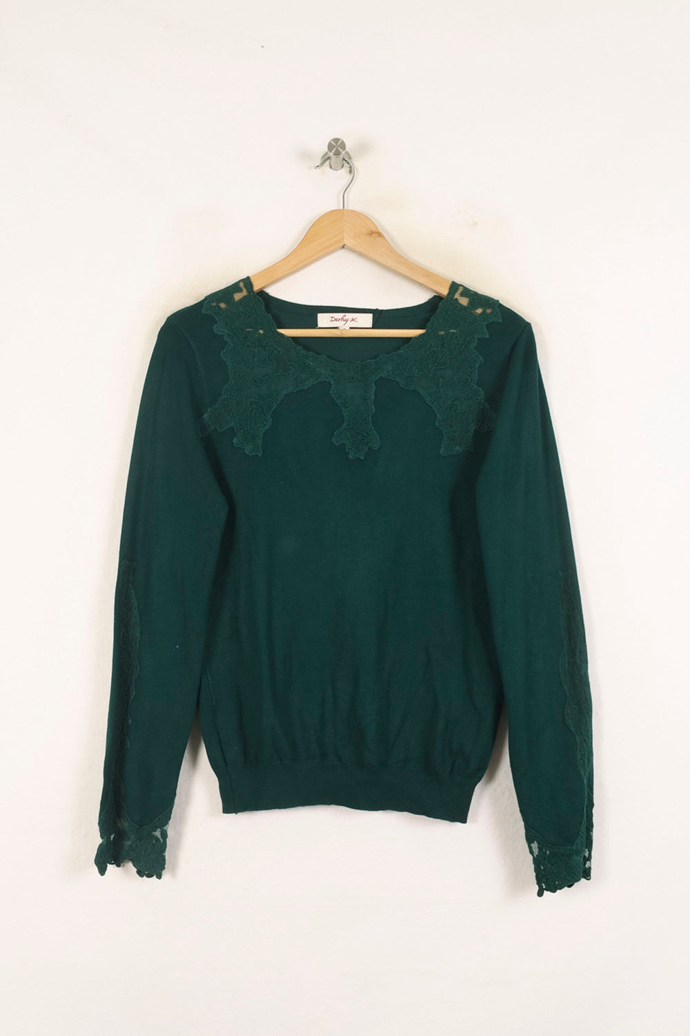 Pull Vert - Taille S/36 de la marque Derhy | PARAD56344 - Vendu par Paradigme - Image 2