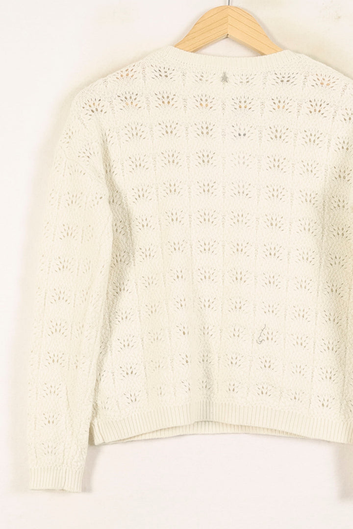 Pull Blanc - Taille XS/34 de la marque Sud express | PARAD56350 - Vendu par Paradigme - Image 4