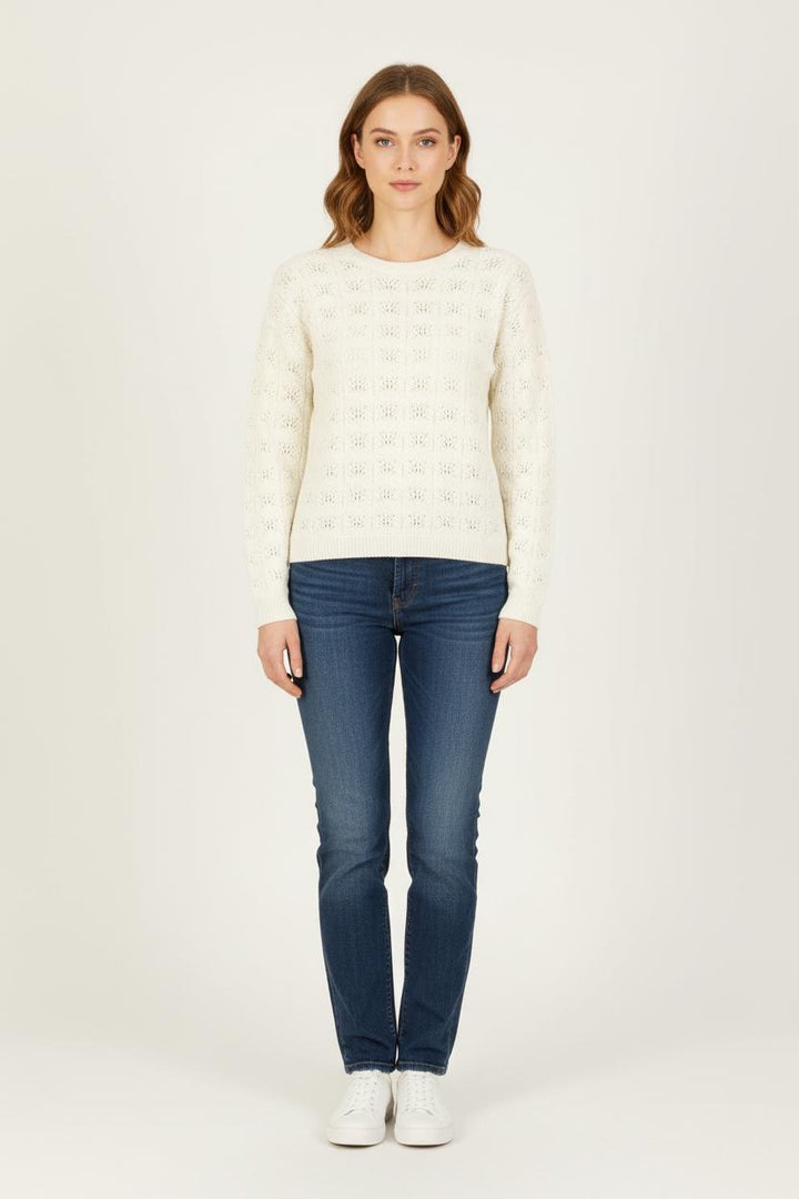 Pull Blanc - Taille XS/34 de la marque Sud express | PARAD56350 - Vendu par Paradigme - Image 1