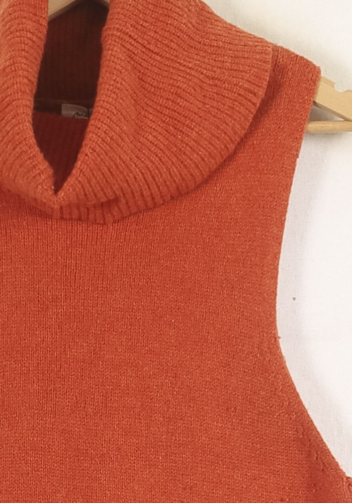 Pull Sans Manches Orange - Taille S/36 de la marque Maison 123 | PARAD56351 - Vendu par Paradigme - Image 3