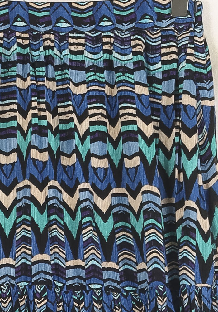 Jupe Longue Bleue et Verte - Taille M/38 de la marque Derhy | PARAD56357 - Vendu par Paradigme - Image 3