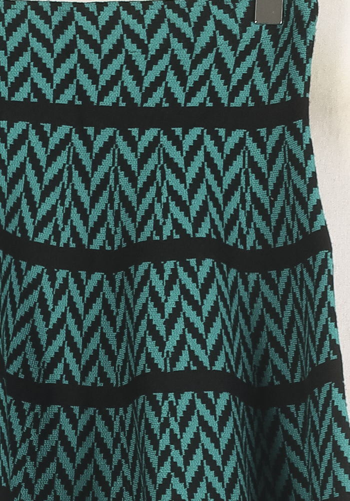 Jupe Midi Verte et Noire - Taille M/38 de la marque Derhy | PARAD56358 - Vendu par Paradigme - Image 3