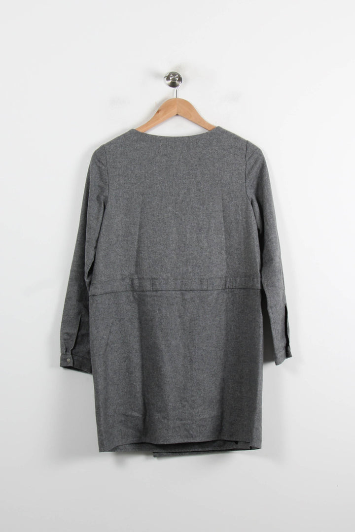 Robe droite grise - Taille S/36 de la marque Sézane | PARAD56363 - Vendu par Paradigme - Image 4