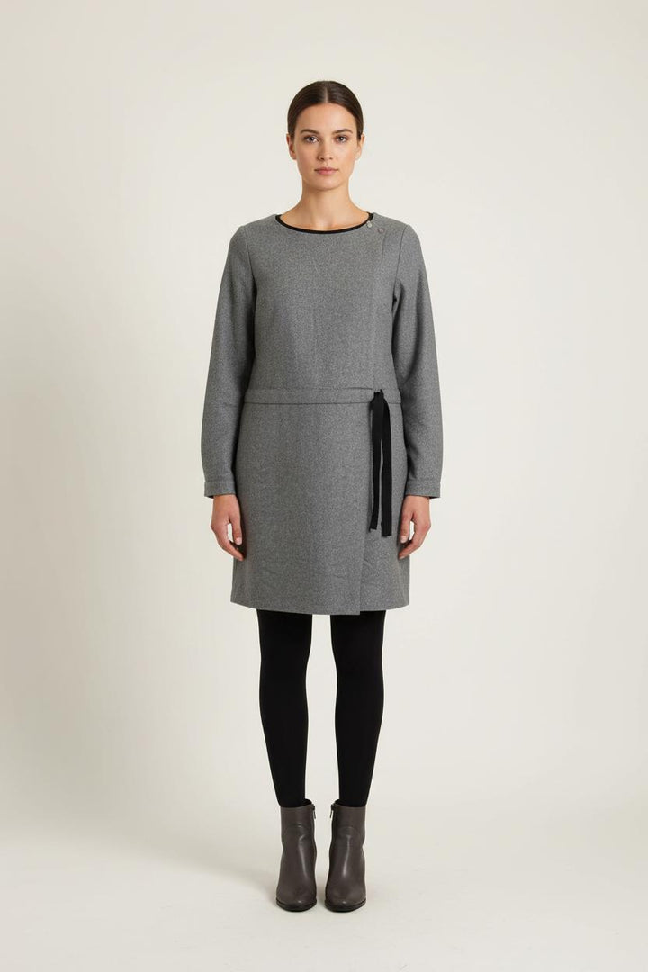 Robe droite grise - Taille S/36 de la marque Sézane | PARAD56363 - Vendu par Paradigme - Image 1