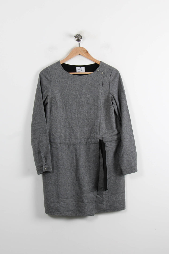 Robe droite grise - Taille S/36 de la marque Sézane | PARAD56363 - Vendu par Paradigme - Image 2