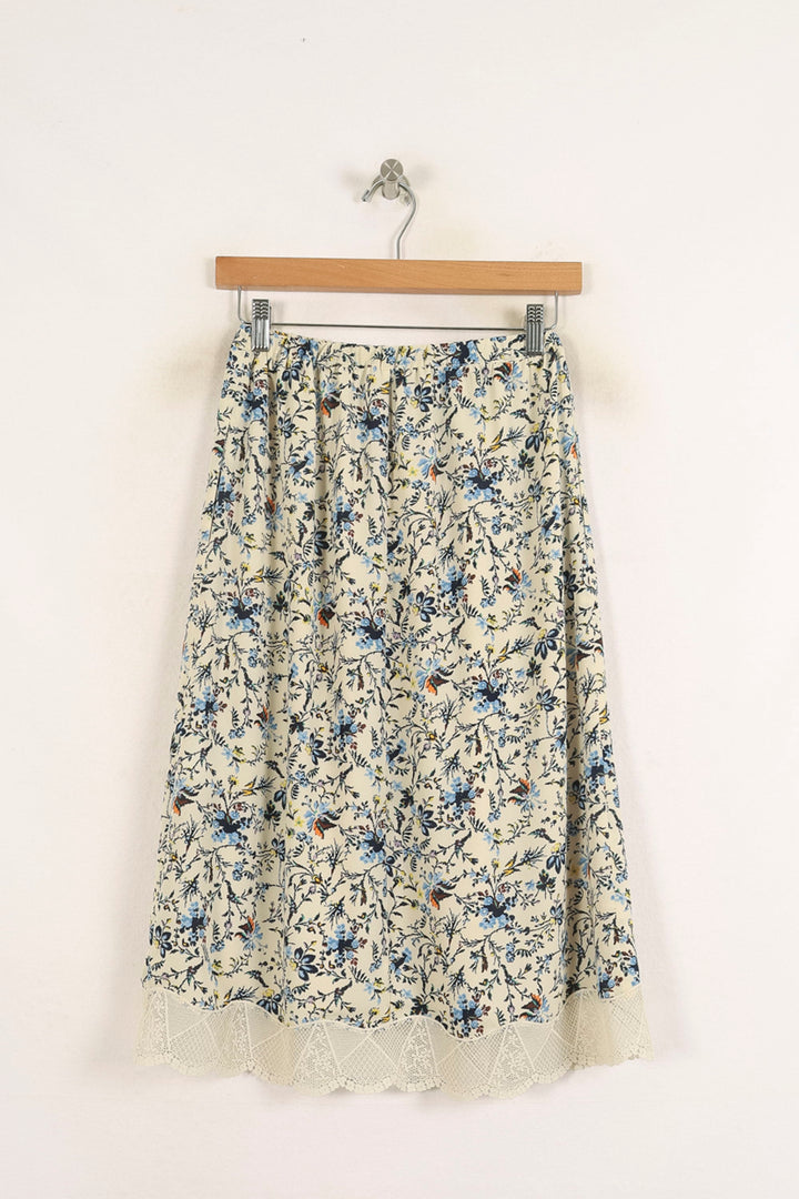 Jupe Longue Écrue et Bleue - Taille S/36 de la marque Gerard Darel | PARAD56368 - Vendu par Paradigme - Image 4