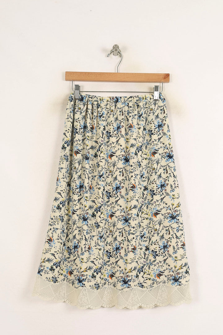 Jupe Longue Écrue et Bleue - Taille S/36 de la marque Gerard Darel | PARAD56368 - Vendu par Paradigme - Image 2