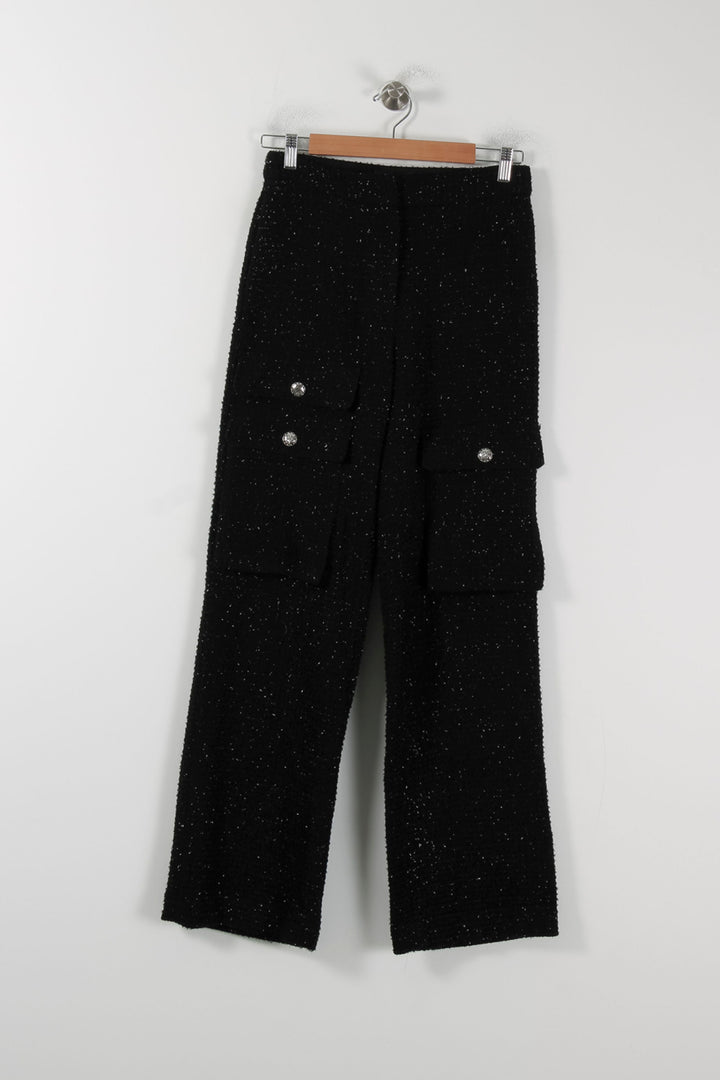 Pantalon Cargo Noir - Taille S/36 de la marque Maje | PARAD56431 - Vendu par Paradigme - Image 2