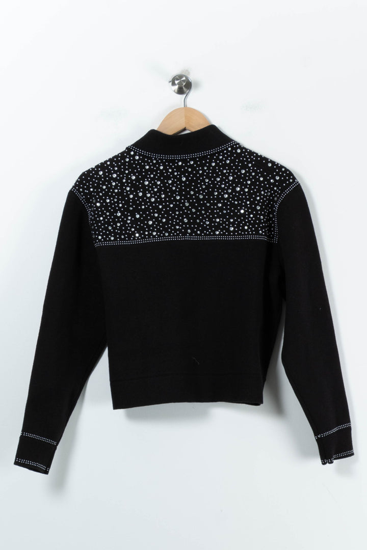 Veste Noire et Blanche - Taille S/36 de la marque Maje | PARAD56433 - Vendu par Paradigme - Image 4