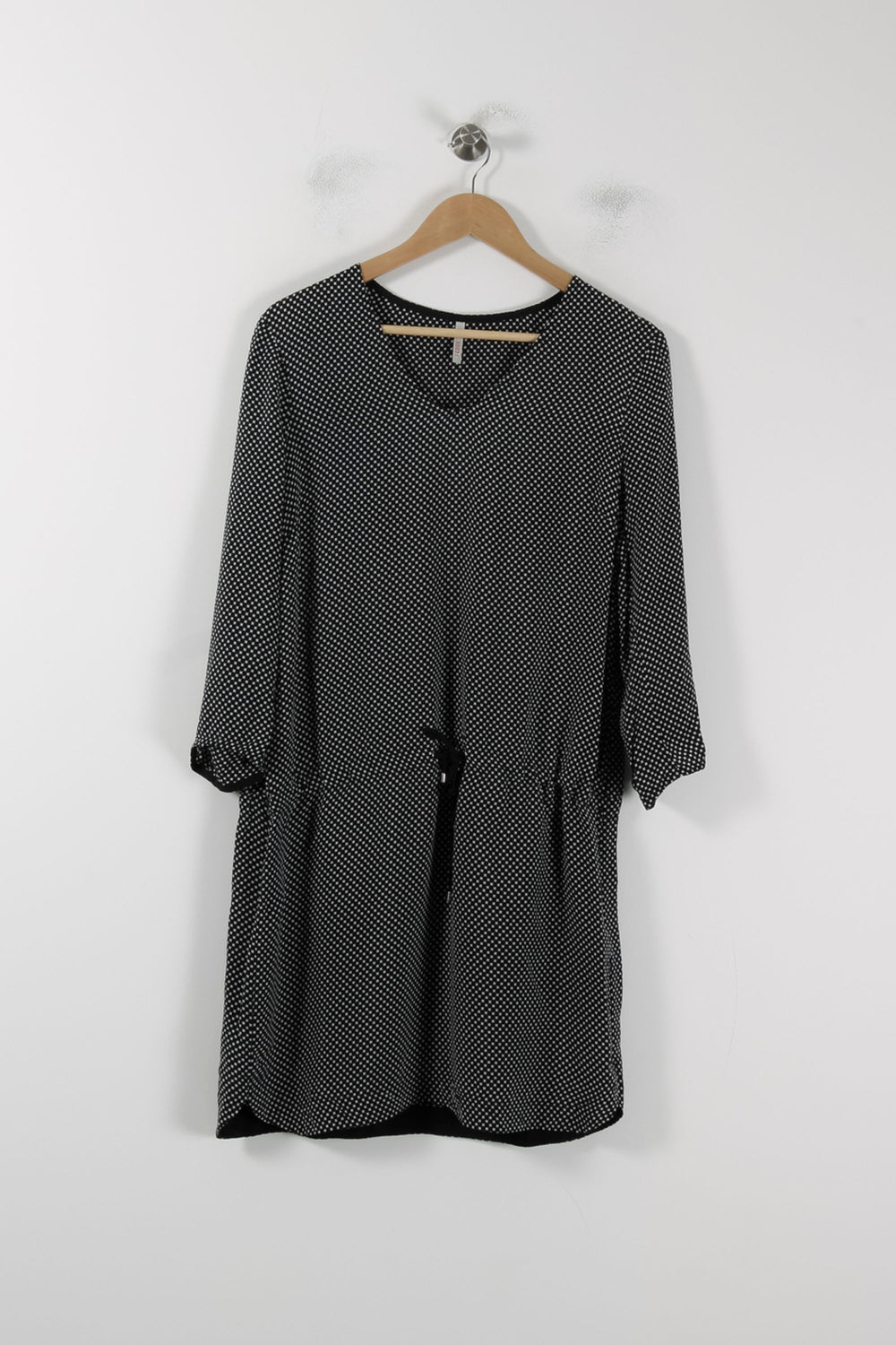 Robe Courte Noire à Pois Blancs - Taille L/40 de la marque I.Code | PARAD56445 - Vendu par Paradigme - Image 2