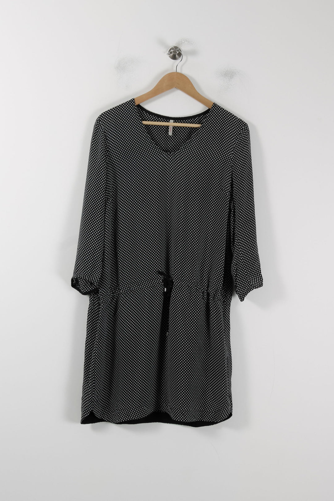 Robe Courte Noire à Pois Blancs - Taille L/40 de la marque I.Code | PARAD56445 - Vendu par Paradigme - Image 2