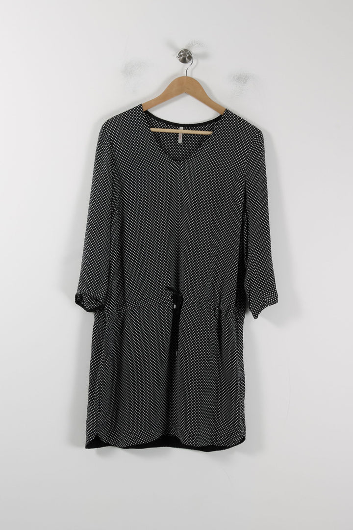 Robe Courte Noire à Pois Blancs - Taille L/40 de la marque I.Code | PARAD56445 - Vendu par Paradigme - Image 2
