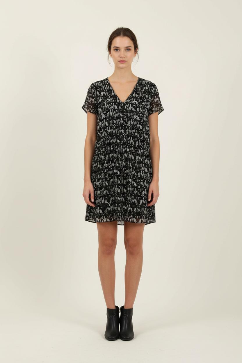 Robe Noire et Blanche - Taille XL/42 de la marque IKKS | PARAD56446 - Vendu par Paradigme - Image 1