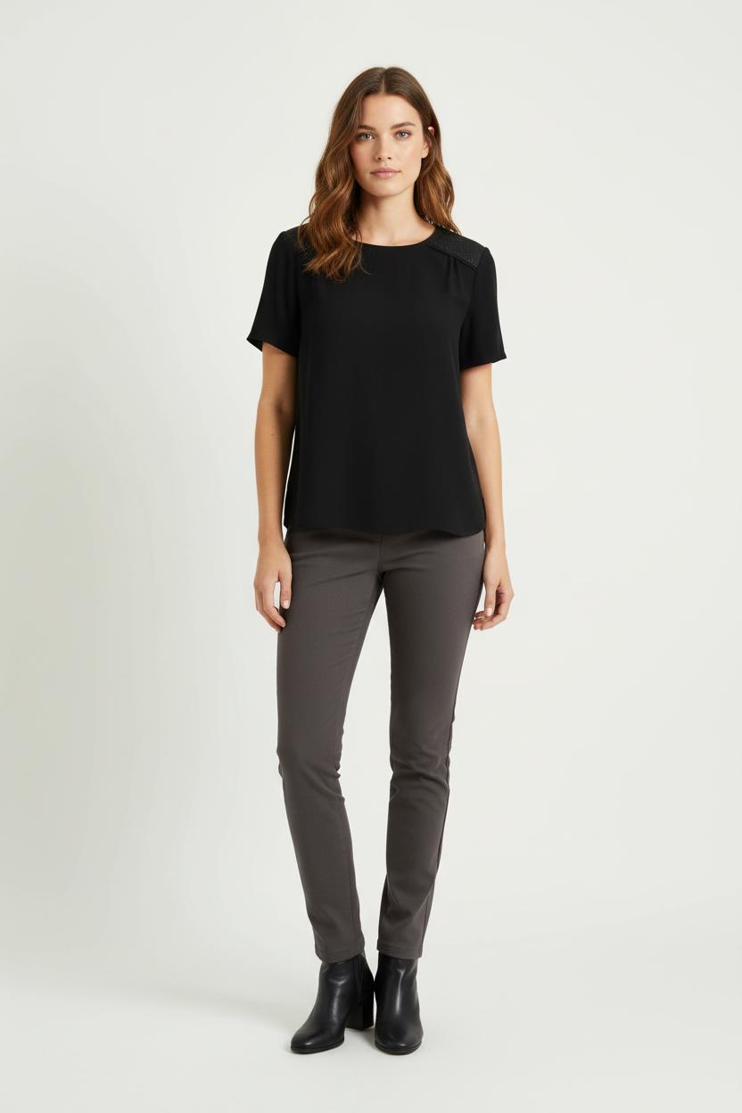 Blouse Noire - Taille M/38 de la marque Galeries Lafayette | PARAD56457 - Vendu par Paradigme - Image 1