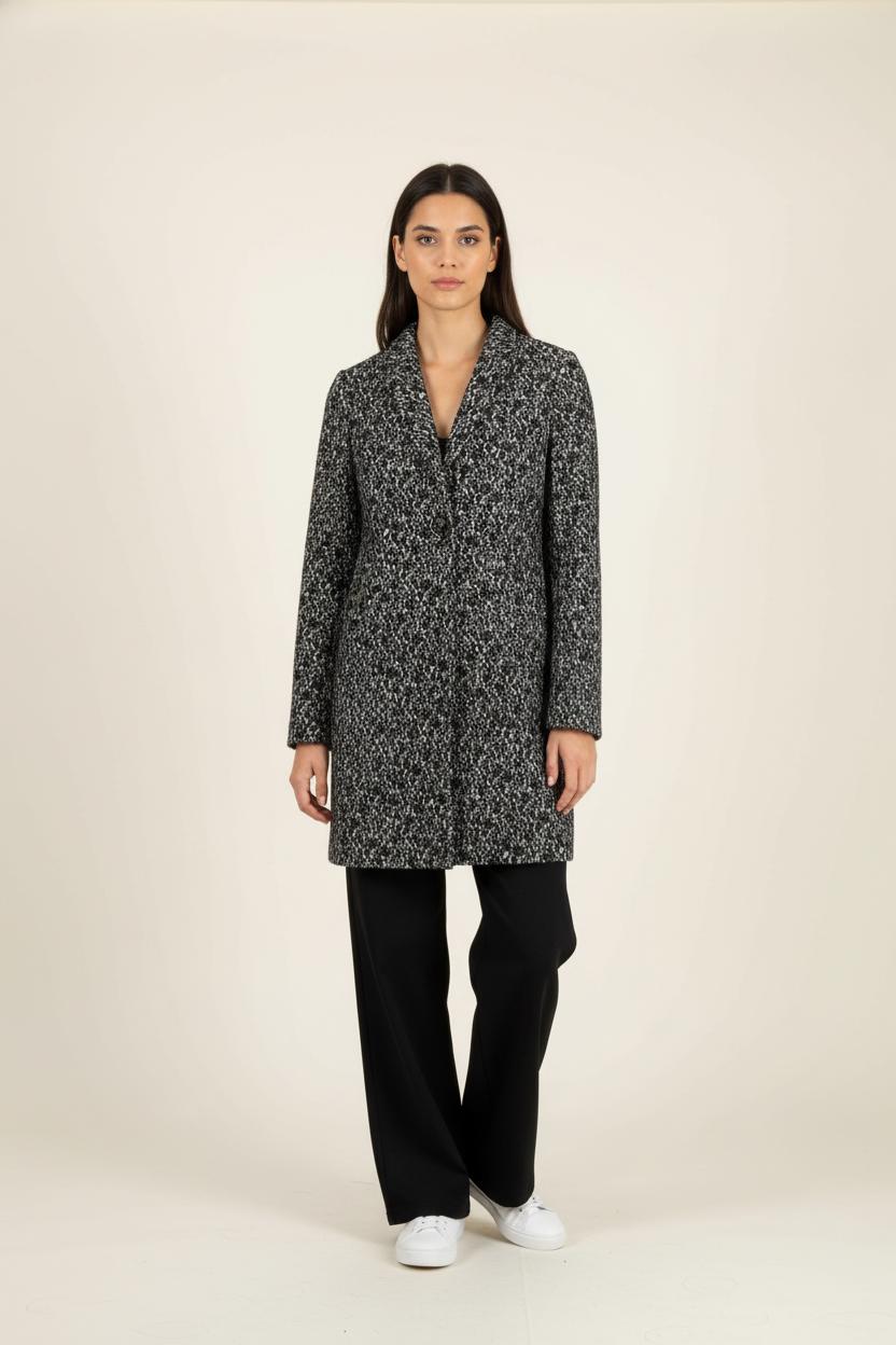 Manteau Noir et Blanc - Taille XS/34 de la marque ba&sh | PARAD56520 - Vendu par Paradigme - Image 1