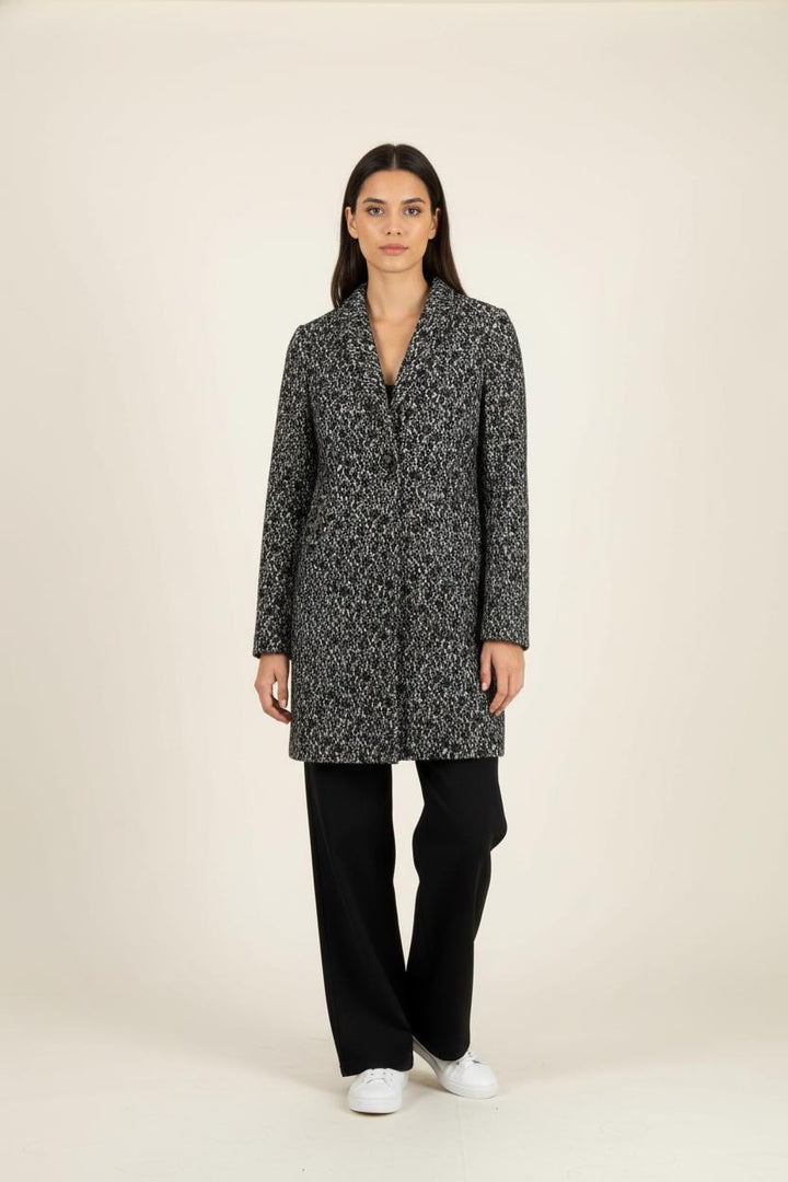 Manteau Noir et Blanc - Taille XS/34 de la marque ba&sh | PARAD56520 - Vendu par Paradigme - Image 1
