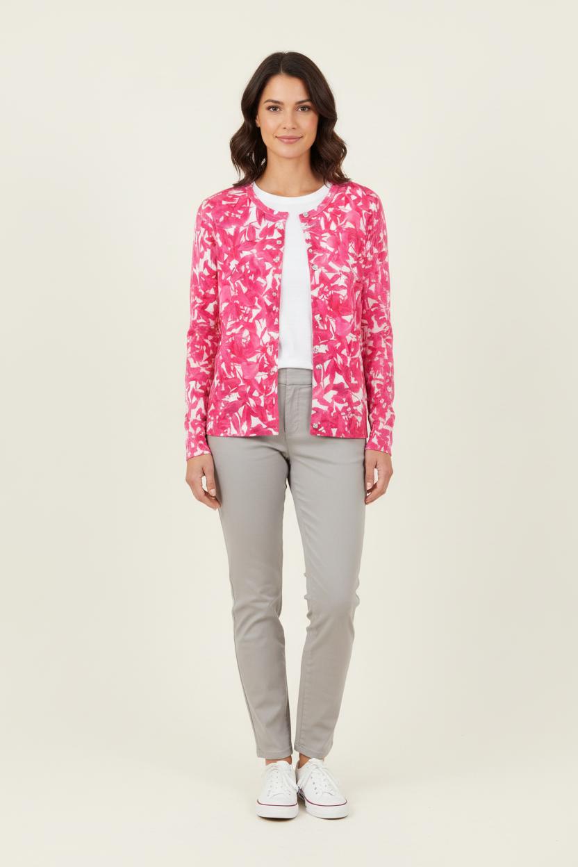 Gilet Rose et Blanc - Taille S/36 de la marque Agnès b. | PARAD56779 - Vendu par Paradigme - Image 1