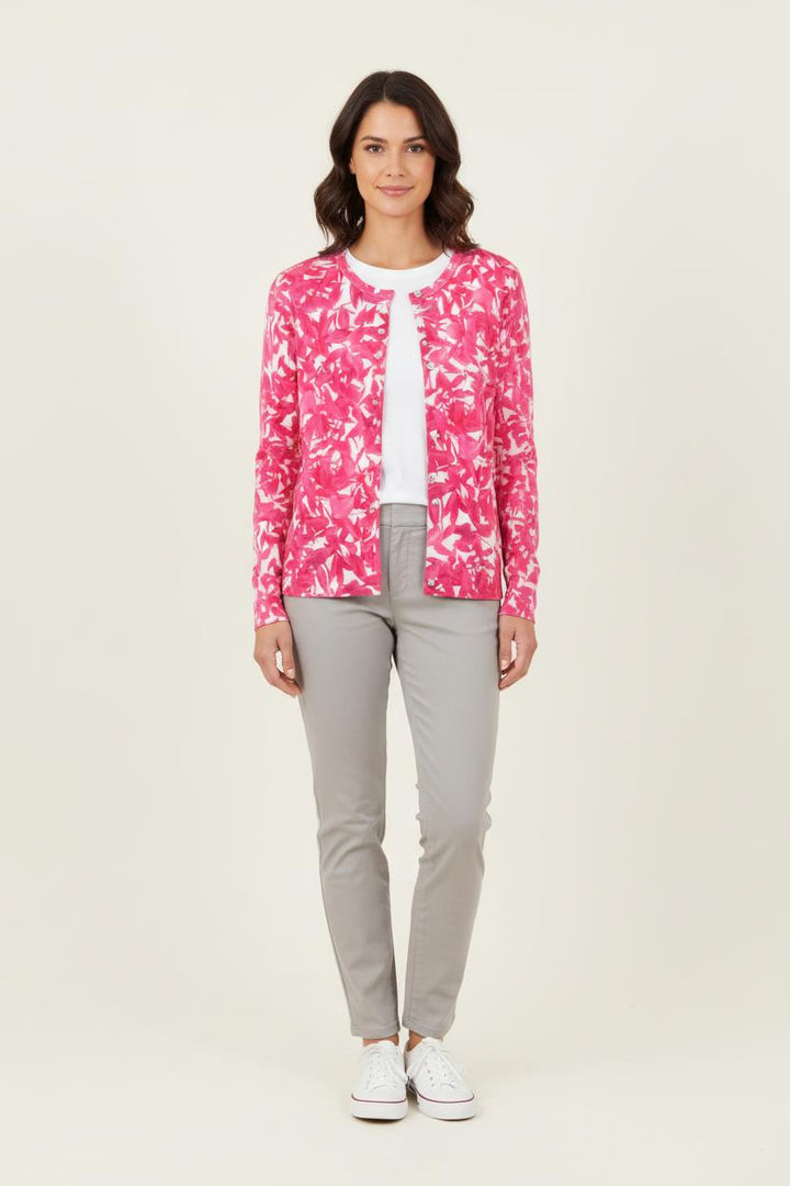 Gilet Rose et Blanc - Taille S/36 de la marque Agnès b. | PARAD56779 - Vendu par Paradigme - Image 1