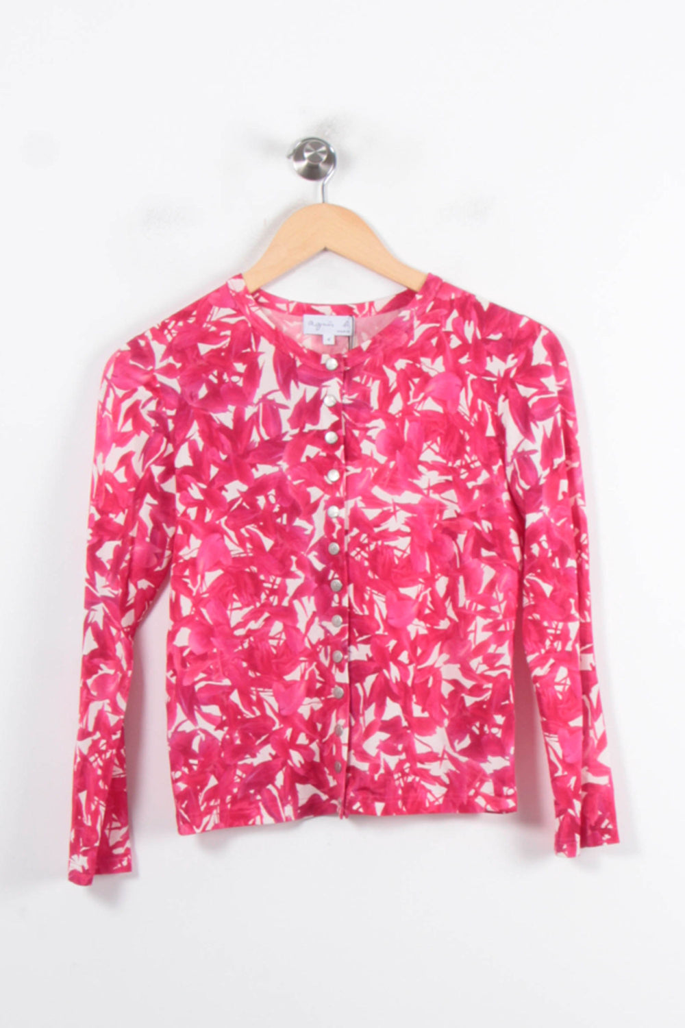 Gilet Rose et Blanc - Taille S/36 de la marque Agnès b. | PARAD56779 - Vendu par Paradigme - Image 2