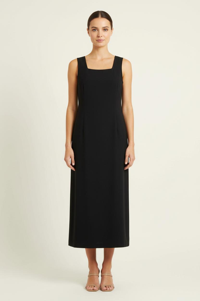 Robe Midi Noire - Taille XS/34 de la marque Maison 123 | PARAD56781 - Vendu par Paradigme - Image 1