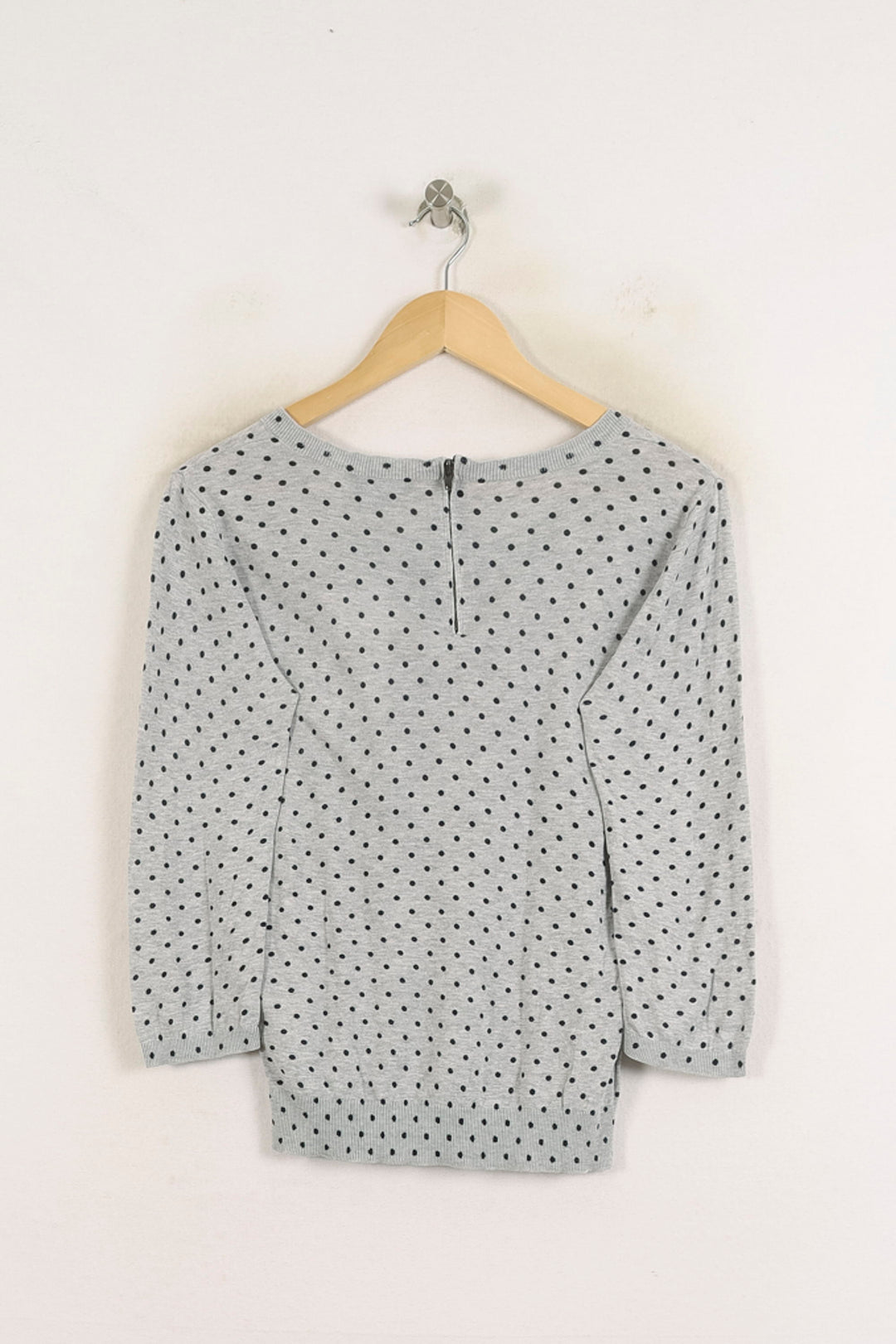 Pull Gris et Noir - Taille L/40 de la marque Caroll | PARAD56786 - Vendu par Paradigme - Image 4