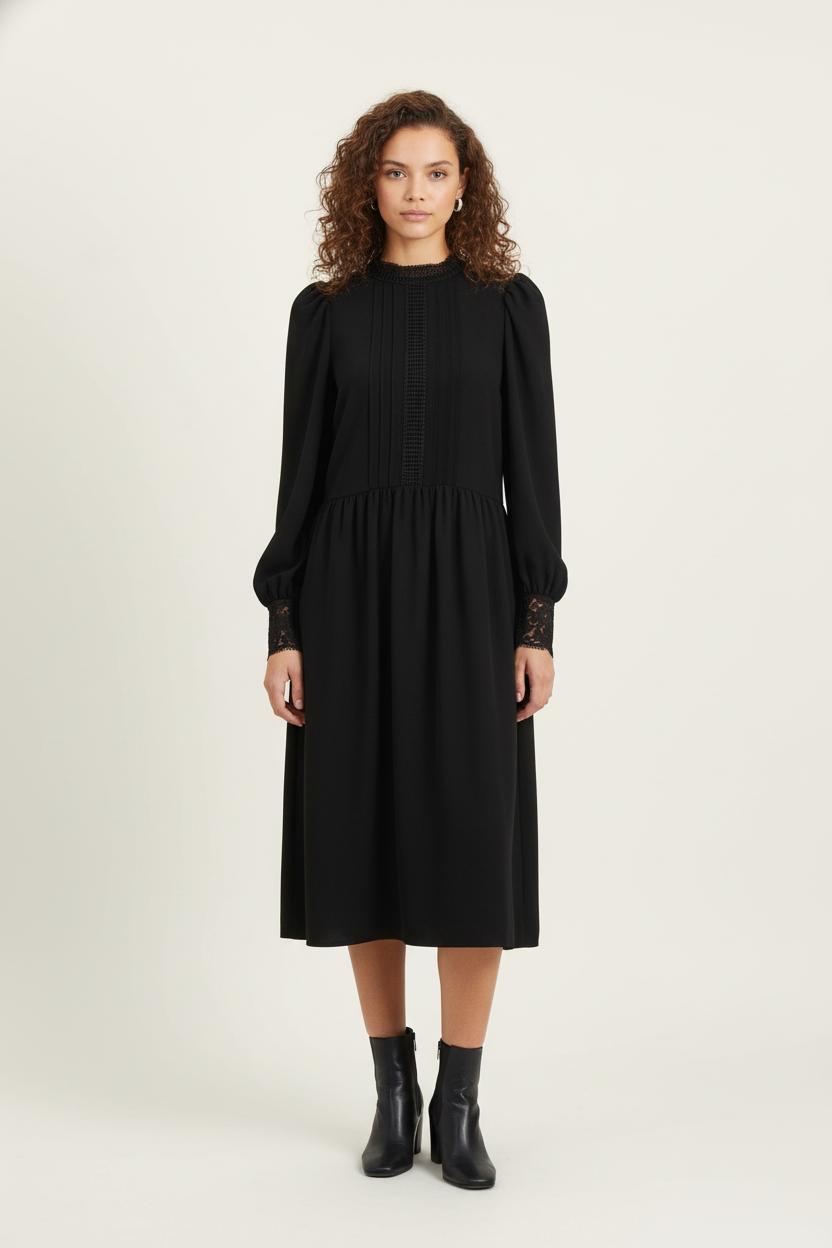 Robe Midi Noire - Taille S/36 de la marque Maje | PARAD56789 - Vendu par Paradigme - Image 1