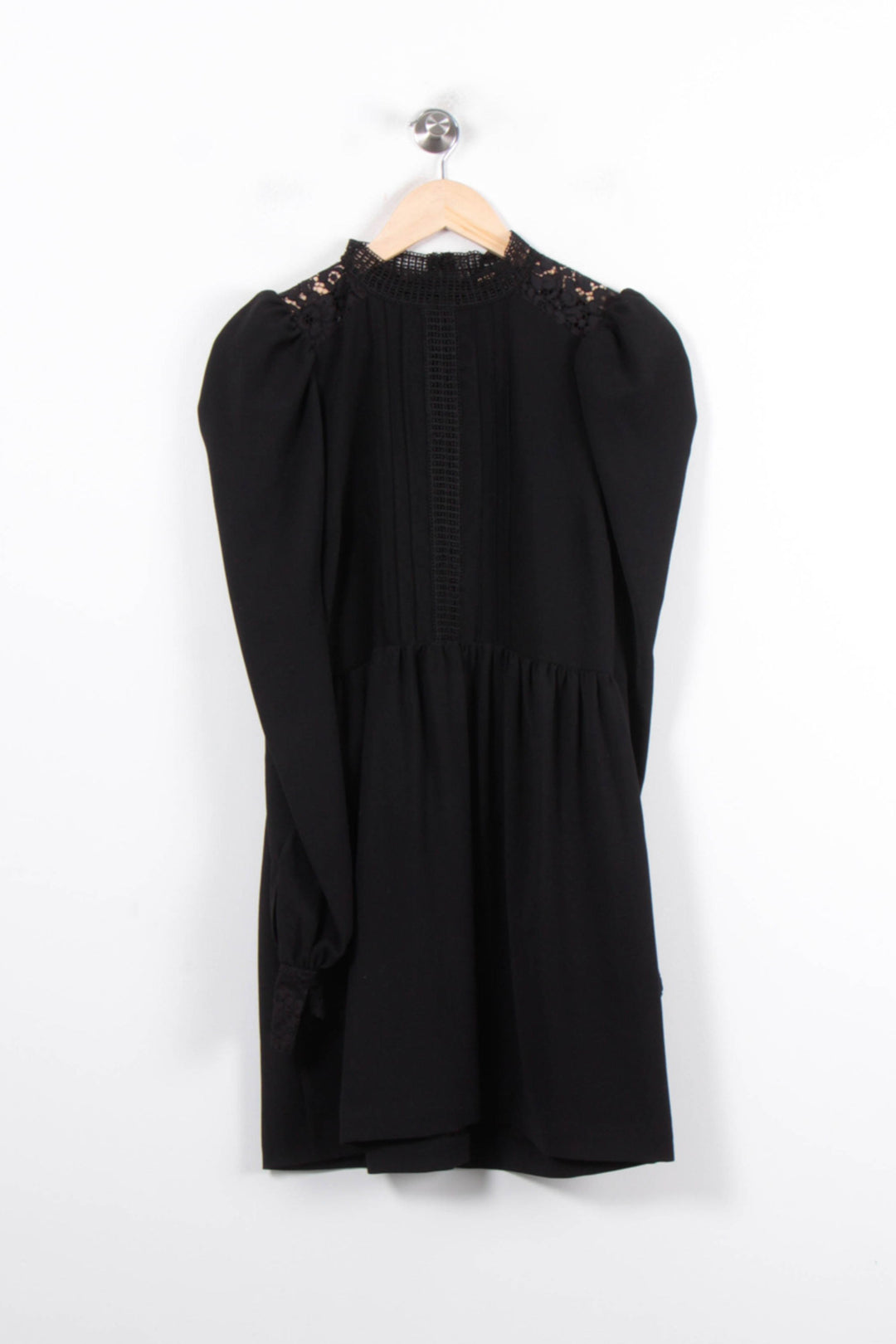 Robe Midi Noire - Taille S/36 de la marque Maje | PARAD56789 - Vendu par Paradigme - Image 2