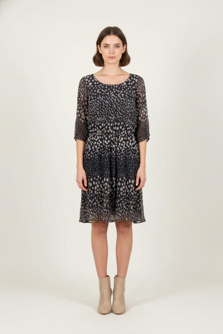 Robe Midi Noire et Beige - Taille XS/34 de la marque ba&sh | PARAD56790 - Vendu par Paradigme - Image 1