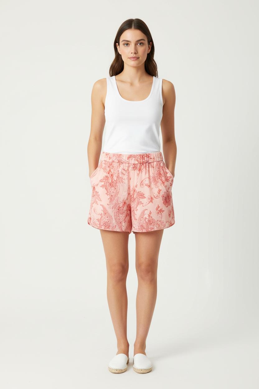 Short Imprimé Rouge - Taille L/40 de la marque Liu Jo | PARAD56792 - Vendu par Paradigme - Image 1