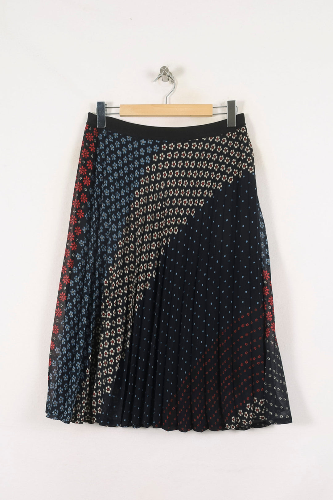 Jupe Plissée Bleu Marine et Rouge - Taille XL/42 de la marque Pablo | PARAD56801 - Vendu par Paradigme - Image 4
