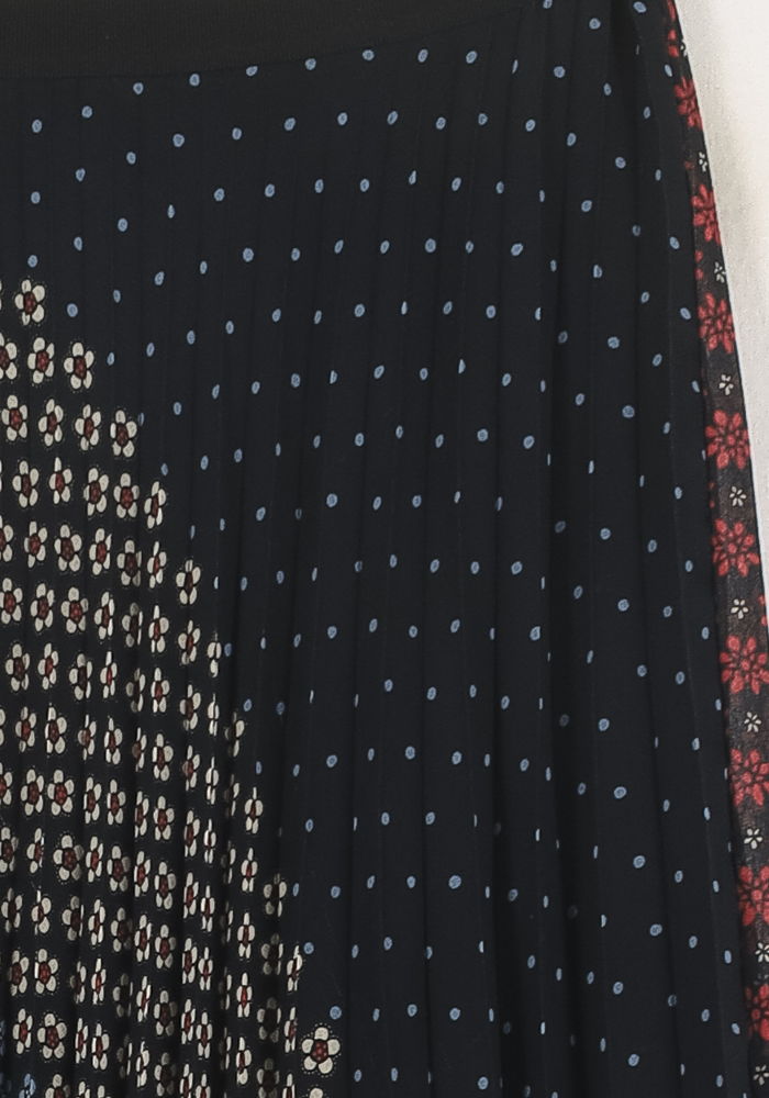 Jupe Plissée Bleu Marine et Rouge - Taille XL/42 de la marque Pablo | PARAD56801 - Vendu par Paradigme - Image 3